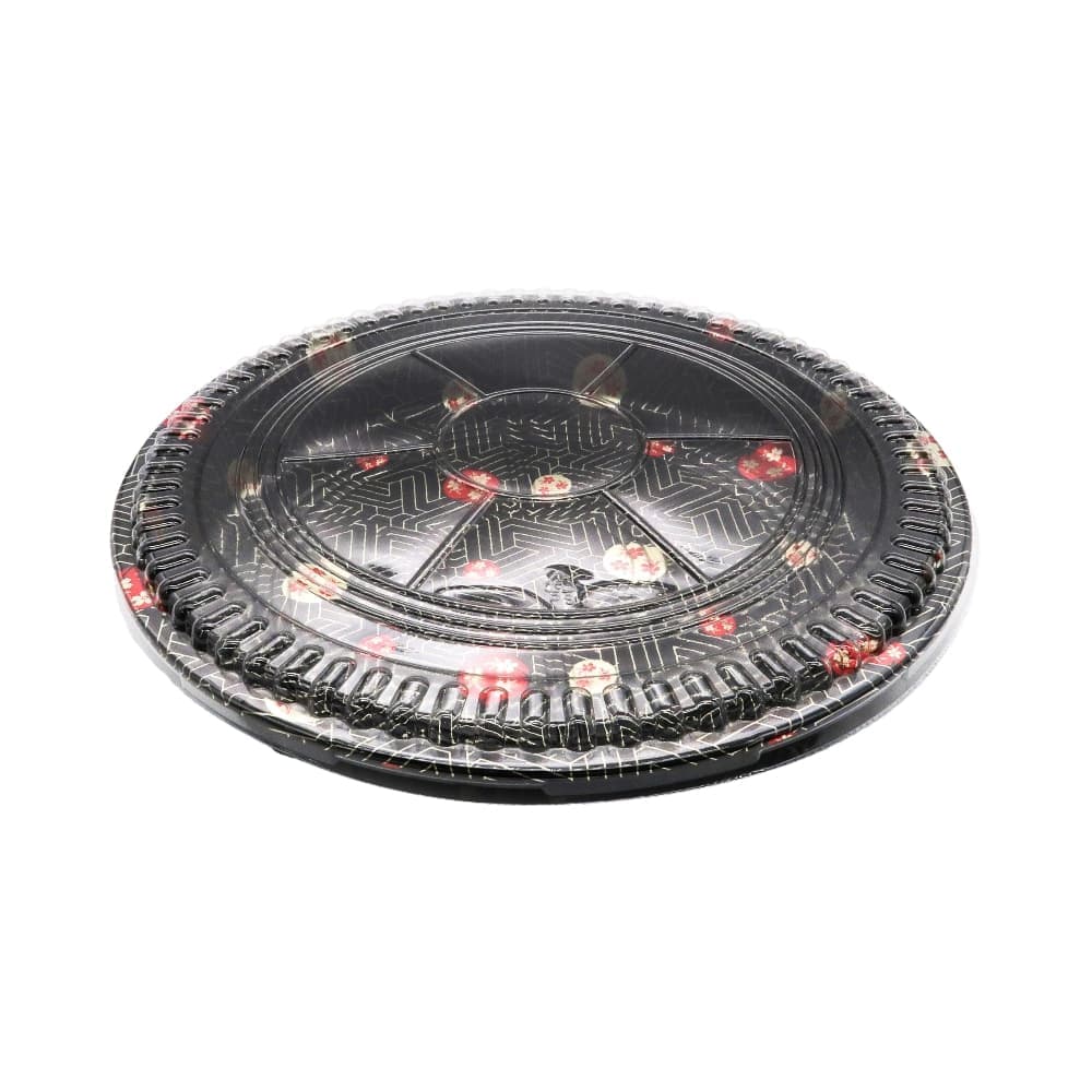 Round Sushi  Party Tray With Lid | WL-63