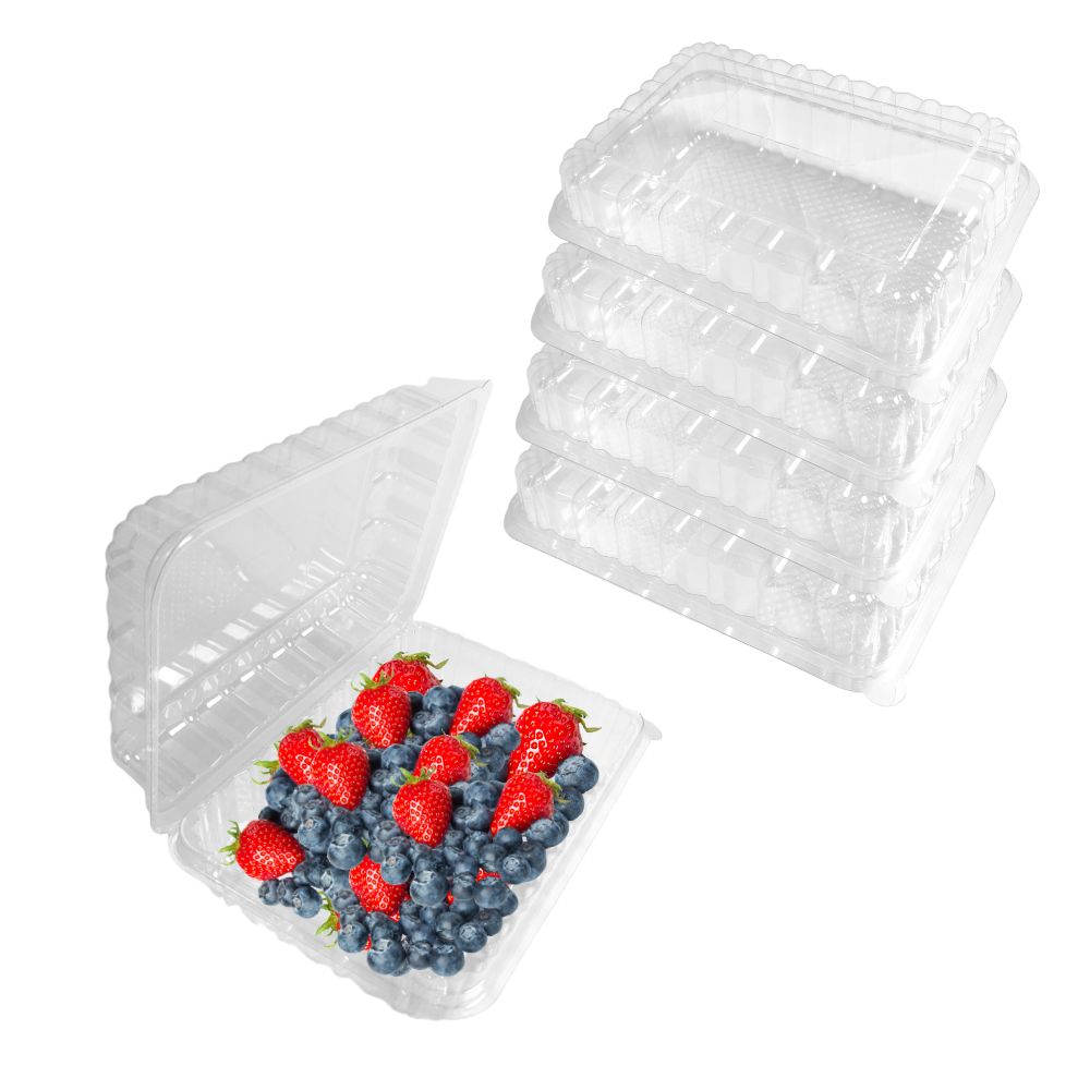 32Oz Plastic Clamshell Berry Containers