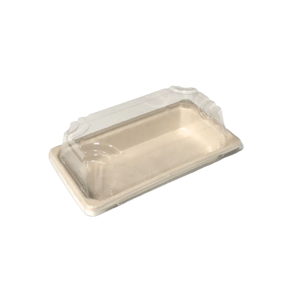 6 OZ Small Bagasse Sushi Container