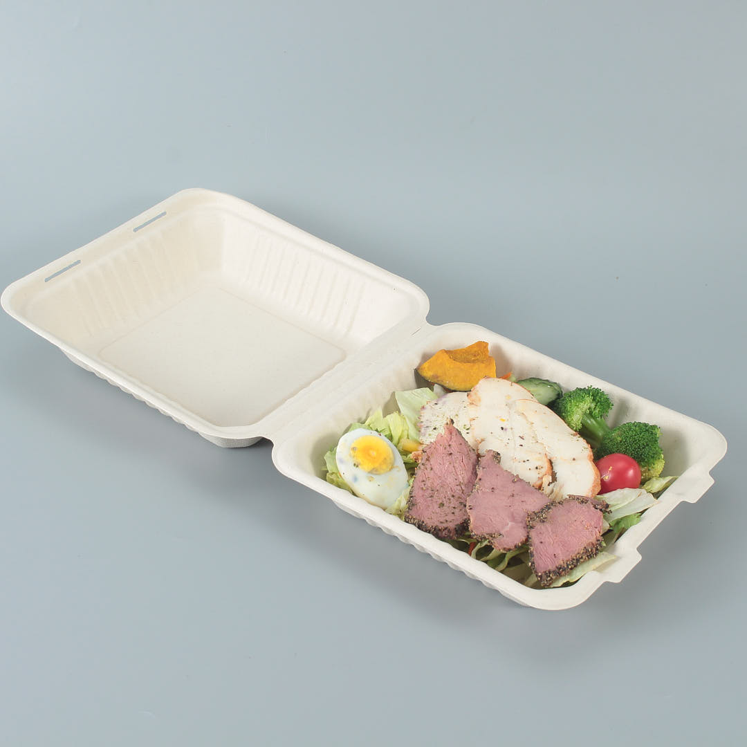 Compostable Clamshell Take Out Food Containers | WL-P81