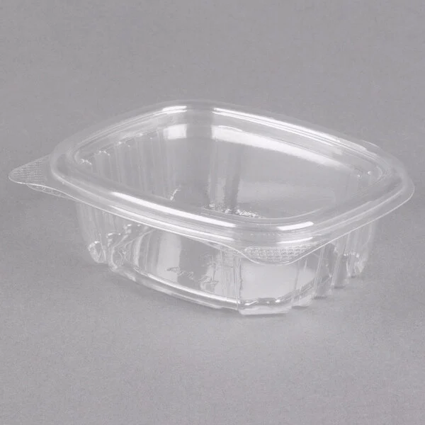 4 oz Clear Hinged Deli Container with Lid