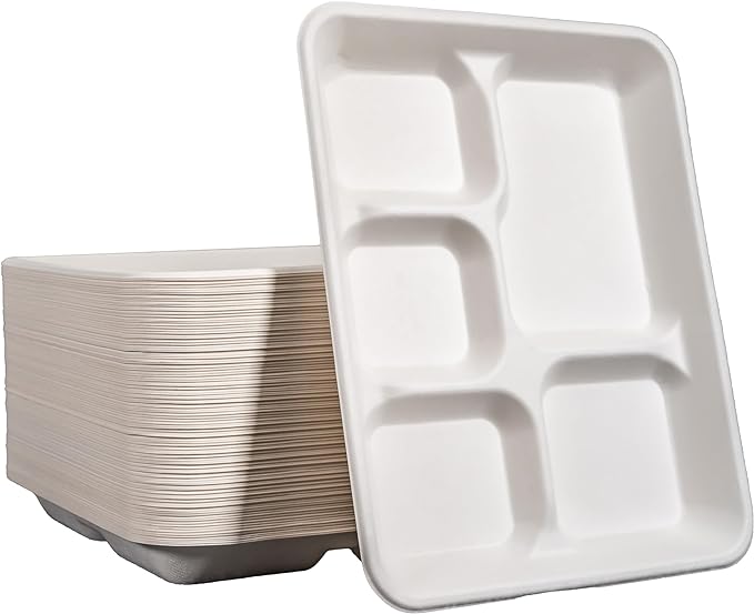 5 Compartment Paper Plates