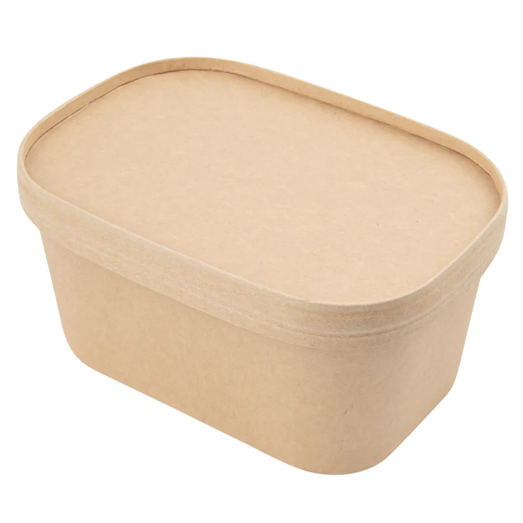 Eco-friendly Meal Prep Kraft Paper Containers