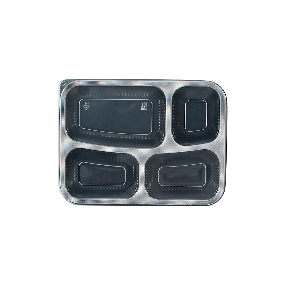 A front bento box with 4 compartments