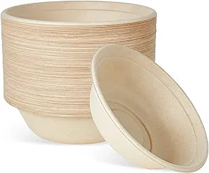 Compostable Paper Bowls with Lids