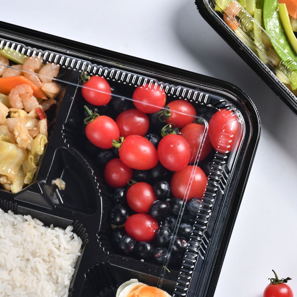 Sealing details of 5-compartment bento box