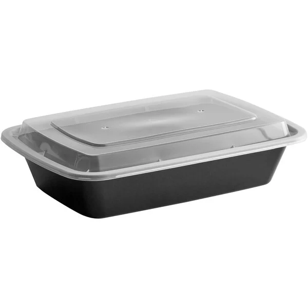 Large Rectangular Plastic Meal Prep Food Containers