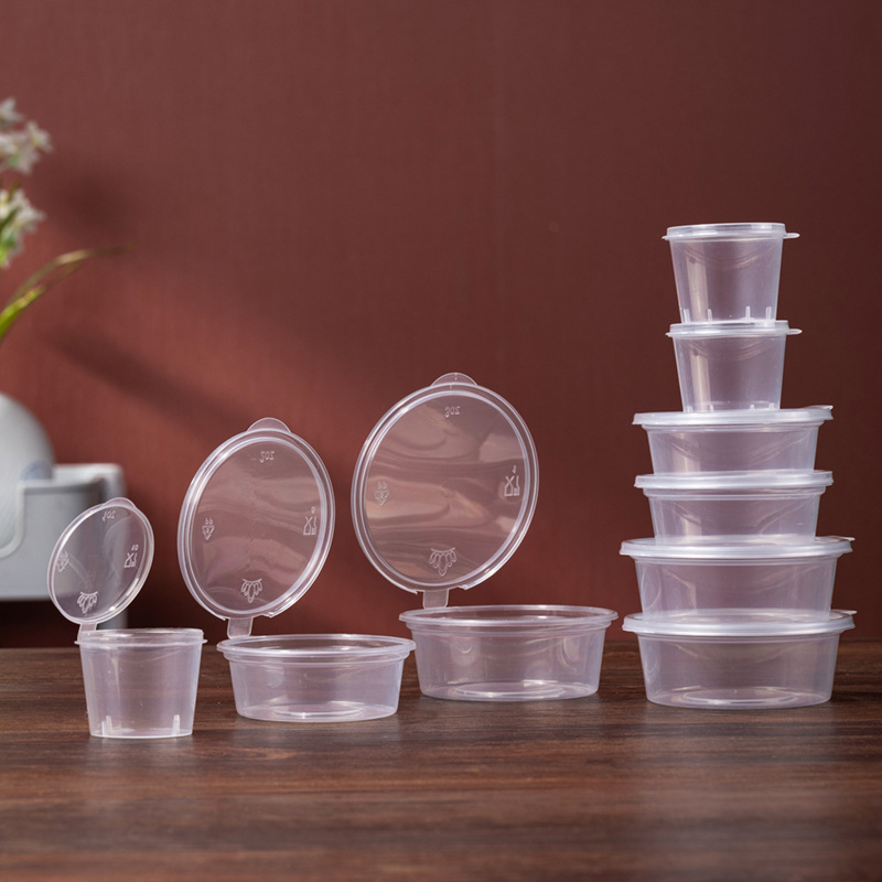 Small Round Plastic Containers with Flip Top Lids