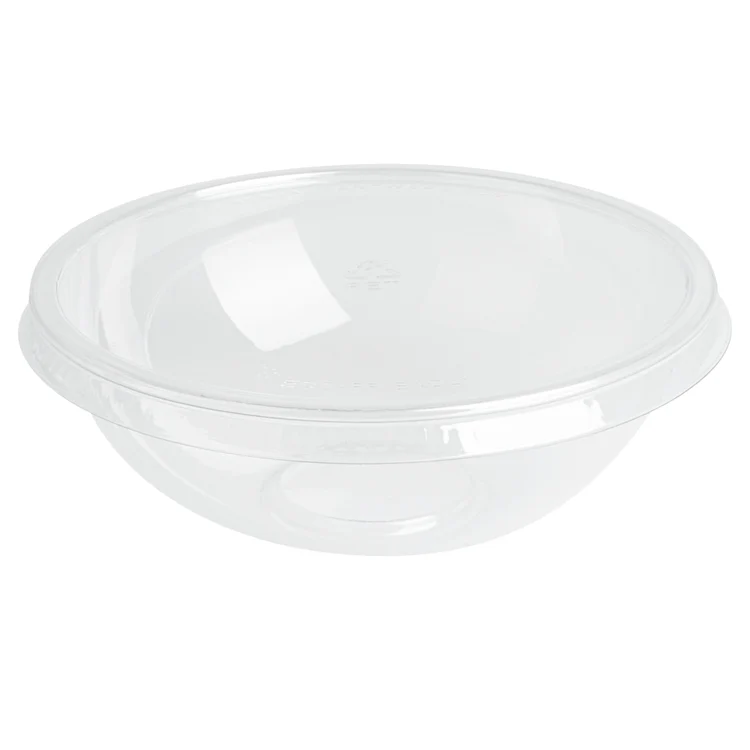 30 oz Transparent Plastic Salad/Soup Bowls