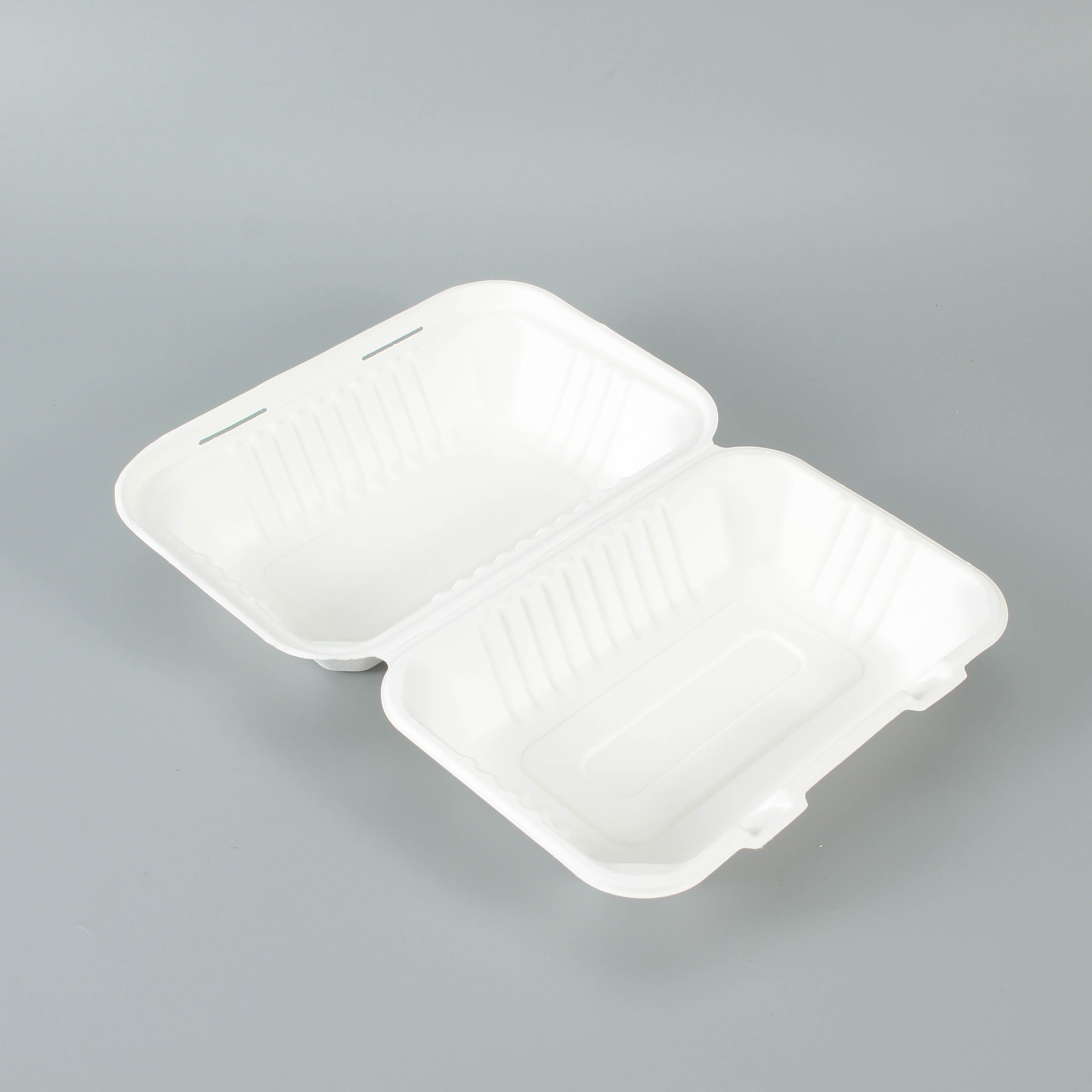 9x6 Inch Bagasse Clamshell Container | WL-P96