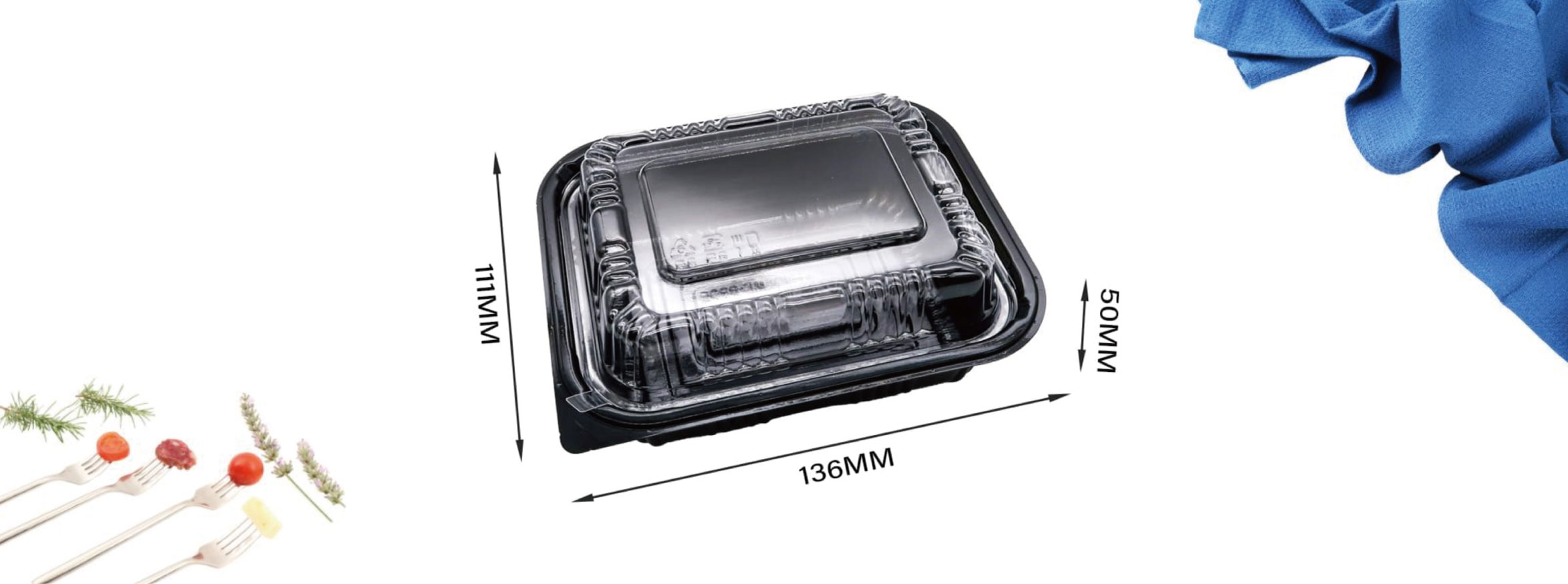 The size of the bento box WL-8505 is 136*111*50mm.